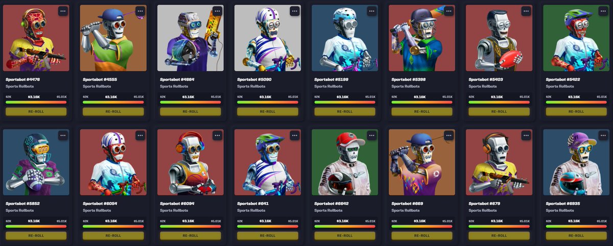 The V2 sports rollbots we revealed so far! 😍

Roughly 2,55 million RLB gathered 💪

#BKBL #DAO #NFTCommunity #ToTheMoon