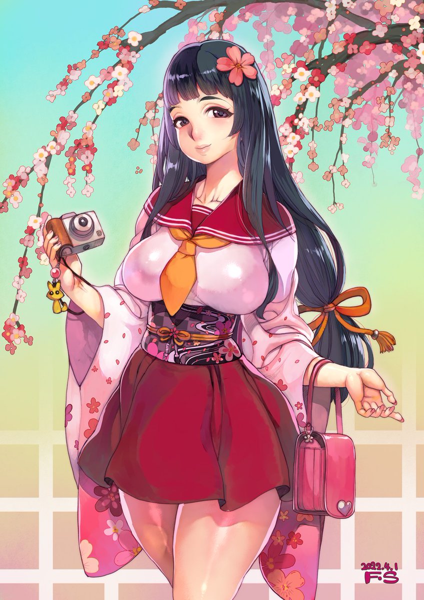 セーラー着物
襟とスカート帯の色合わせに苦労した。
カラーバランスも考えてデザインしないといかんな・・・
#イラスト #オリジナルイラスト #女の子 #セーラー服 #桜 #イラスト依頼 #イラスト依頼募集中
#illustration #illust #drawing 