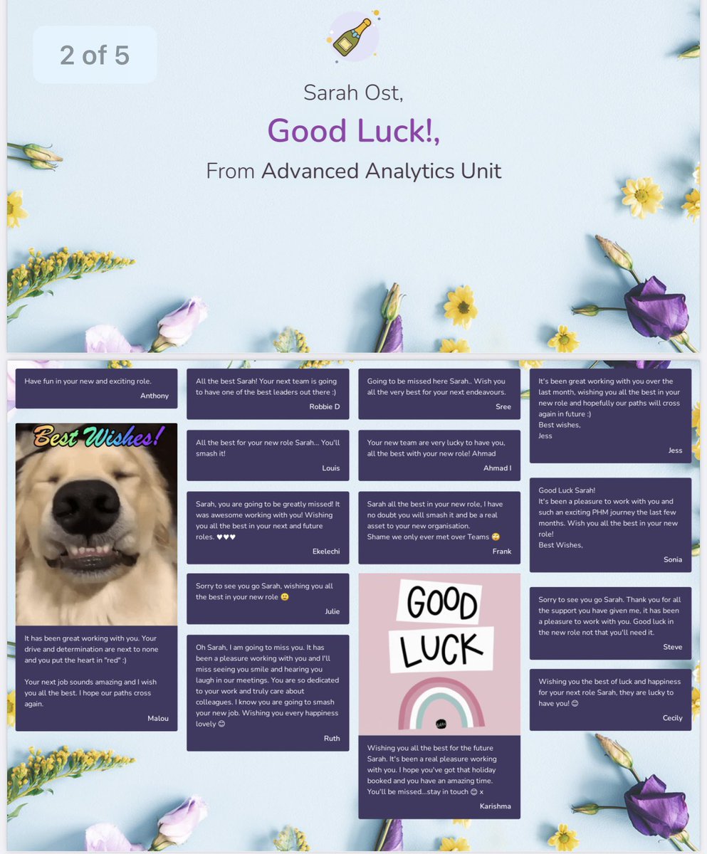 ostsarahj's tweet photo. Oh wow, what a day yesterday- it was a little emotional to be honest. I only joined @ardengem to cover a 9 month maternity leave but what a journey with such remarkable authentic people - such a fantastic, inspiring and talented #NHS #advancedanalytics unit. Will miss you guys 💛 https://t.co/vrH7Emicoo