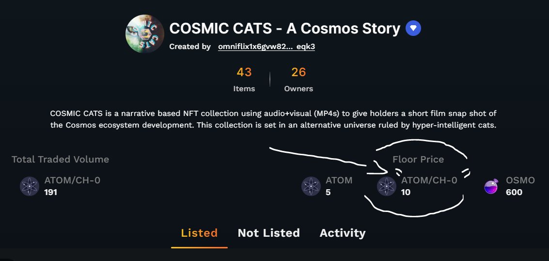 Ns_JNR's tweet photo. ⚠️ PSA @OmniFlixNetwork PPL 📢

If you have any #NFTs listed for sale in the Marketplace and your listing shows "ATOM/CH-0" (Old⚛️Channel), make sure you delist and relist with normal "ATOM". 

The Old⚛️Channel is no longer in use.

Happy listings... keep 👀 on $FLIX drop news 📰 https://t.co/7Yyzd1CkMs