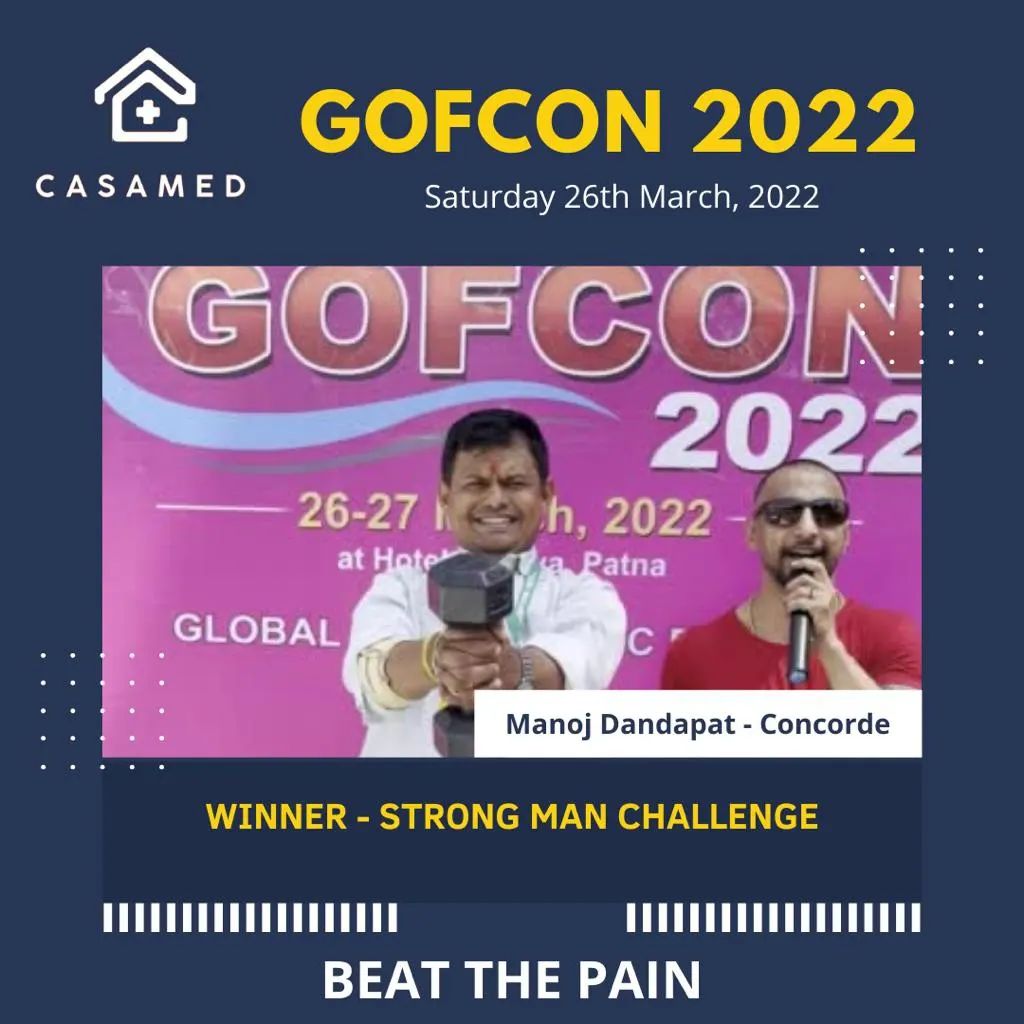 CasaMed1's tweet photo. Thanking you all with warm regards for joining us at GOFCON 2022. We appreciate your presence and making this event successful. Sharing some proud moments of the event. 

#GOFCON2022 #Casamed #participation #strongmanchallenge💪🏽 #beatthepain #painrelief #event #proudmoment https://t.co/rvdyGs5obg