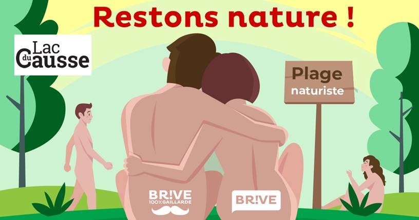 gaillard100's tweet photo. Lac du Causse : restons nature ! La base met en place dès août 2022 l'accueil des pratiquants de naturisme sauvage. Tolérance et bonnes relations demandées puisque textiles et non textiles devront cohabiter. Journée test lancée ce 1er avril #tousgaillards @villedebrive https://t.co/aP4hBOXvWH