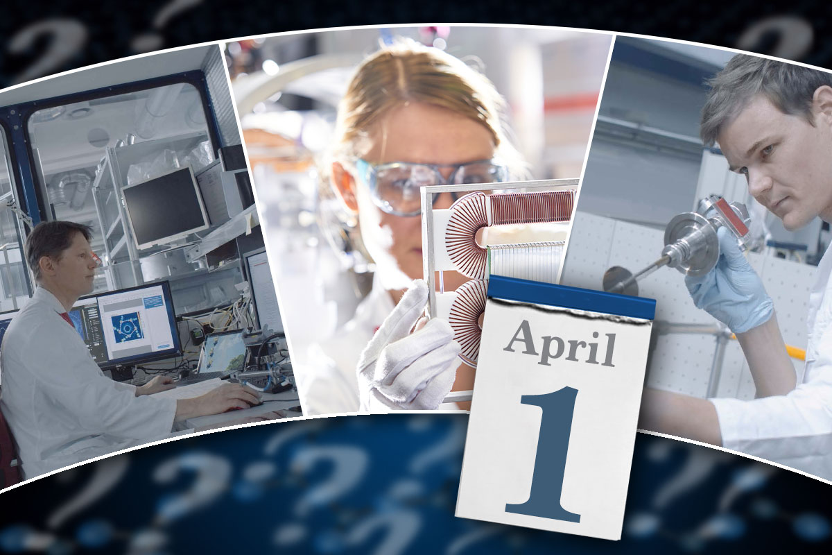 mlz_garching's tweet photo. Hoax or highlight? For #AprilFoolsDay, we have a special for you. Three 🧑‍🔬 present their science in videos. One of them is not telling the truth. Can you guess who it is? 
#fakenews #Aprilscherz https://t.co/xieR27l73h