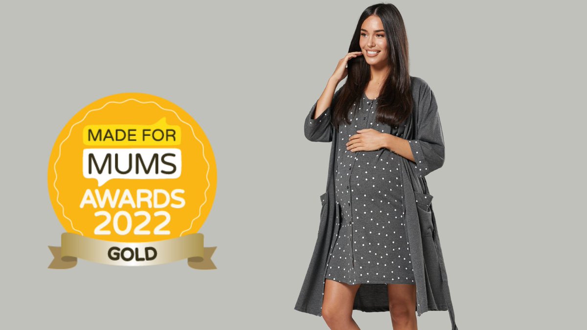 WINNER! 🏆 Our bestselling nightwear set won a GOLD medal in Made For Mums Awards 2022! Hooray! #madeformums #MadeForMumsAwards #winner #gold #bestseller #maternityfashion #pregnancyfashion #nursingfashion
