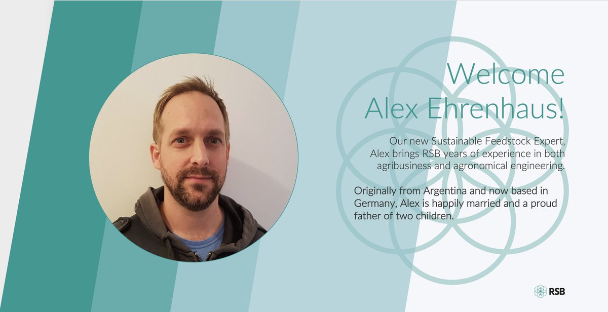 RSB_org's tweet photo. Welcome to the RSB team, Alex 💚

@a_ehrenhaus will help develop sustainable feedstock availability assessments, help partners to improve their #supplychain sustainability performance, and further develop the RSB Principles &amp; Criteria for #sustainable #feedstock production. https://t.co/Ve1hbkk1sE