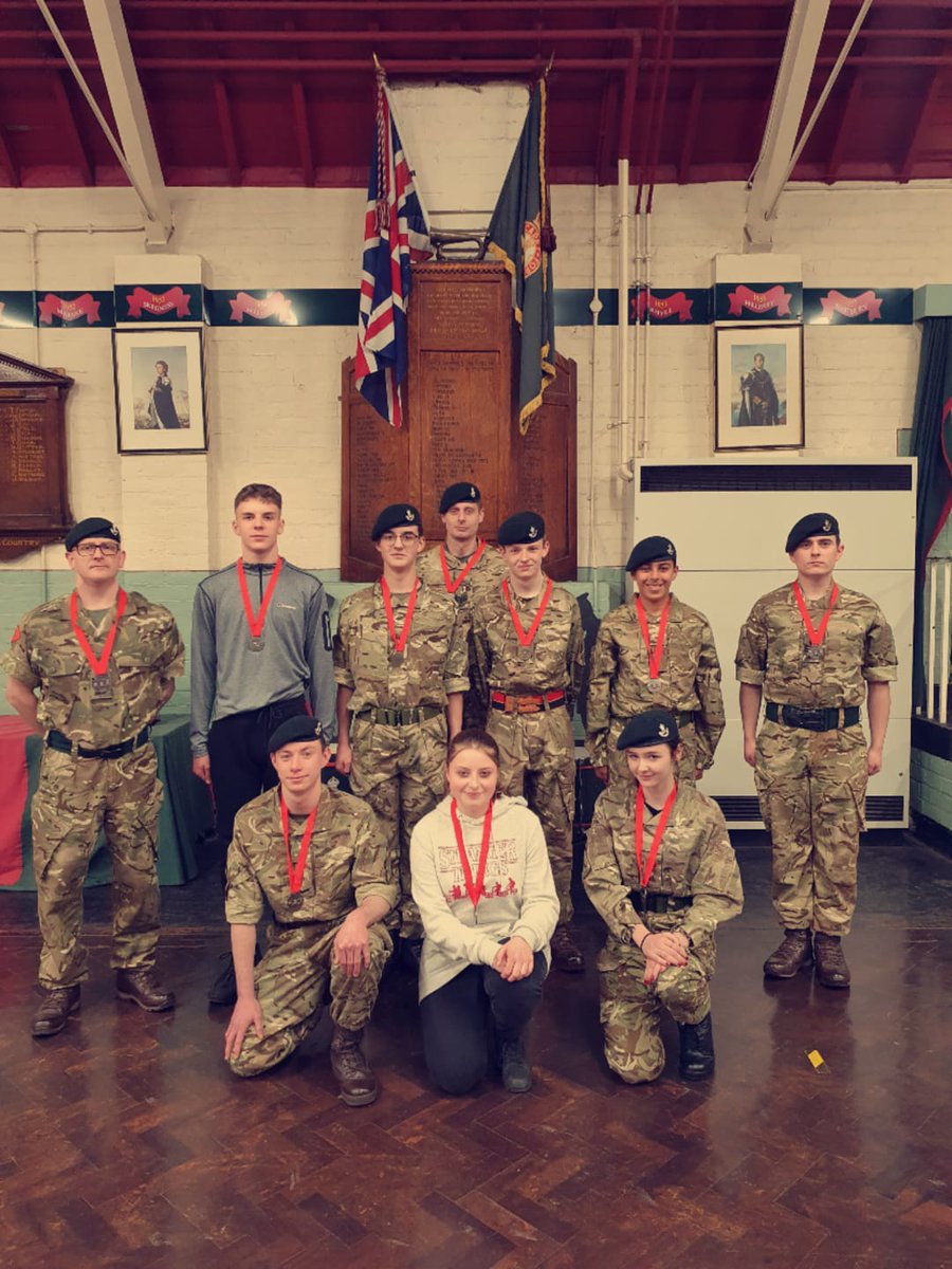 CarlMaddison9's tweet photo. It was great to see so many cadets and CFAV's from Chester-le-street receiving their well earned medals for the Virtual 10Km Race, which they completed 26th/27th of February. We had the most cadets from the whole of the brigade. Very proud. #ToInspiretoAchieve https://t.co/o4SrzaMAHr