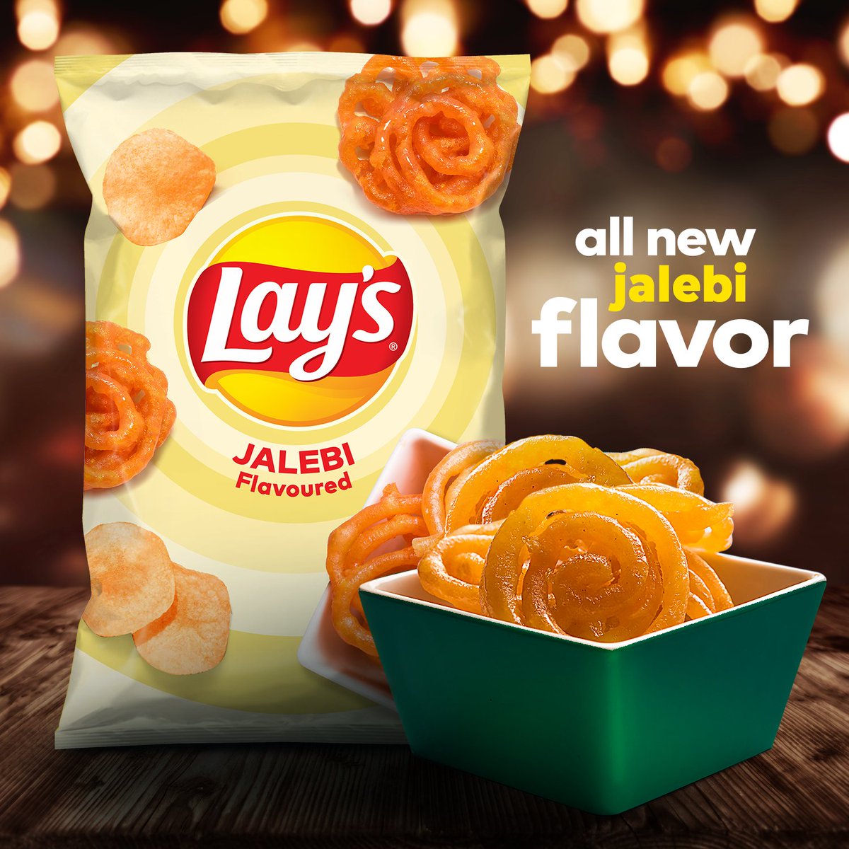 Introducing the all new Lay's Jalebi.