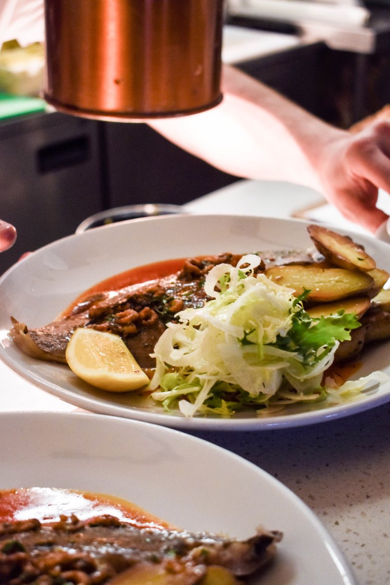 marinadining's tweet photo. A true taste of fish at its finest! Baked whole fish of the day with potted shrimp butter, sauteed potatoes &amp; fennel salad, #glutenfree too! Our fish of the day is often line landed day boat fish from the marina, supporting local fisherman &amp; our community! https://t.co/NqE3FvoZQR https://t.co/As9yikOVb6