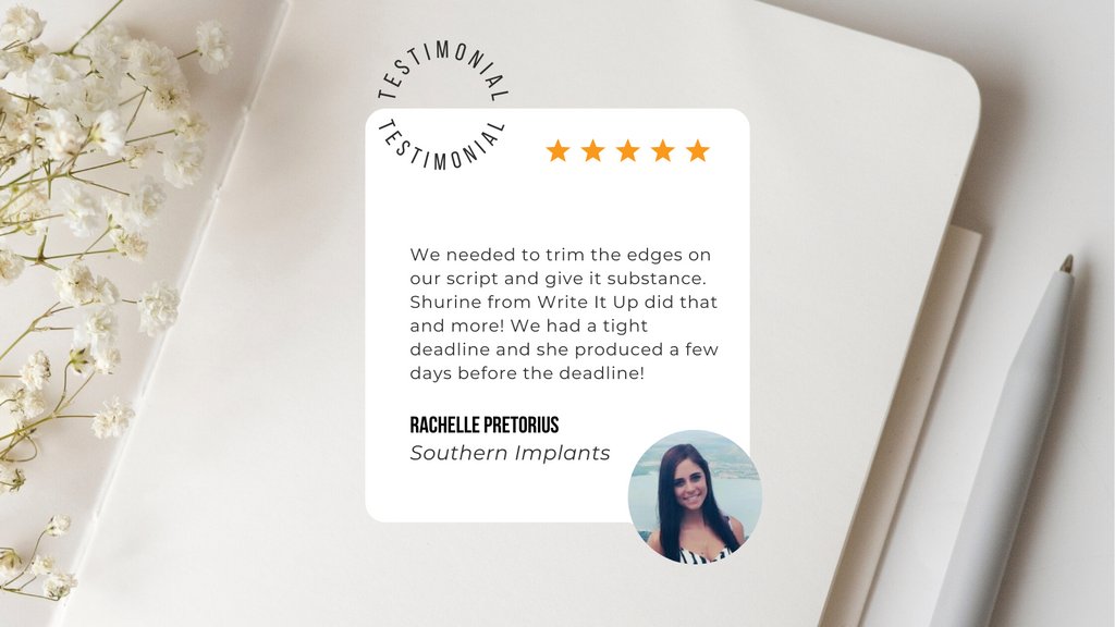 writeitupza's tweet photo. Another happy, happy client.

I love it when people love how I help them! 😍

#writeitupza #contentwriter #editor #wordnerd #contentcreator #copywriter #happyclient #clientlove #testimonial #fivestars https://t.co/WK4B4QF5Rz
