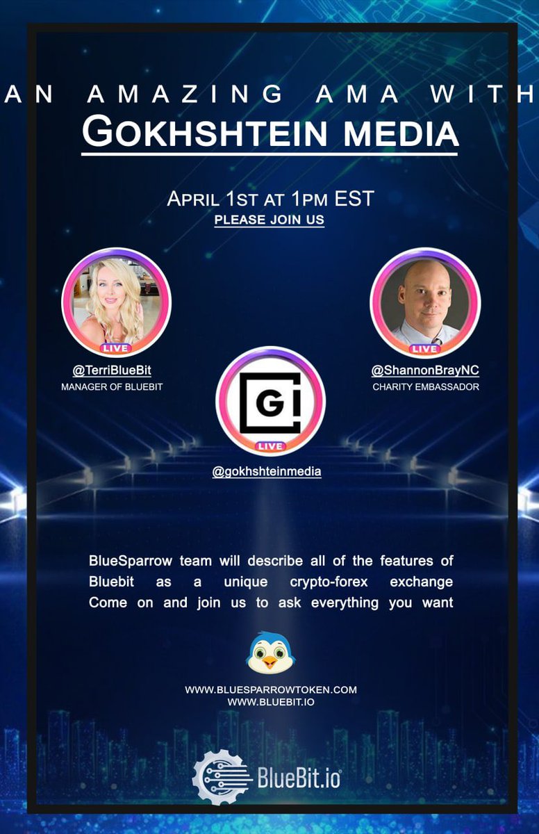 ebi6000's tweet photo. @MrBigWhaleREAL @elonmusk Breaking news
#BlueSparrow Centralized Exchange (BlueBit) will be launched by the end of March
Trading Cryptos is like trading Forex and Commodities on #BlueSparrowCEX. You can trade any of them in our exchange.
@BlueSparrowETH 

@BluesparrowC
#BluesparrowCEX #BlueBit https://t.co/Nm8Y7R5OiD
