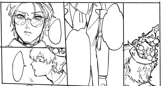 おそらく2年前のクリスマスに描いてたとおぼしきろささ漫画が出てきた… 