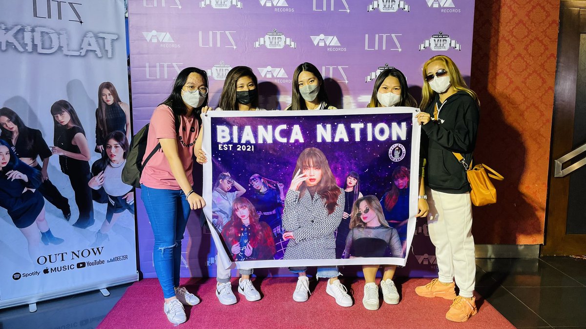 viva_records's tweet photo. BIANCA Nation is in the house! ⚡️ 

@official_litz 

LITZ KIDLAT MV TODAY 
#LITZKidlatRedCarpetPremiere https://t.co/i93HH3QLwK
