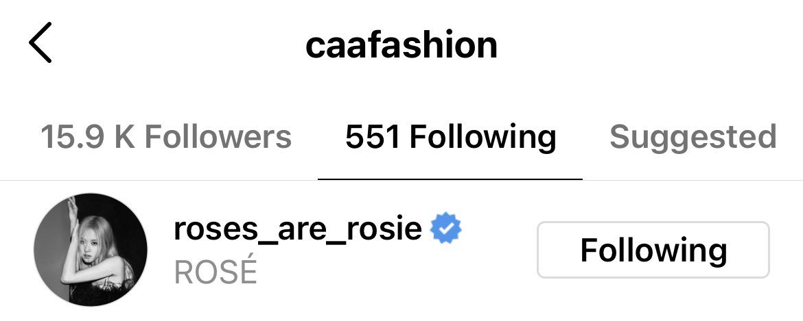 theroseconnect's tweet photo. The fashion account of Creative Artists Agency (CAA) follows Rosé on Instagram 🤍

Cr: @.skintypink 

블랙핑크 로제 #ROSÉ #로제 https://t.co/8T9kMb5lU2