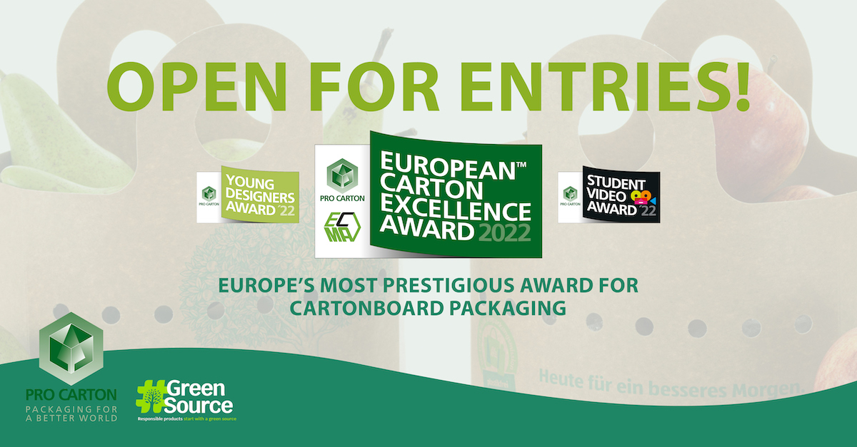 FBCAglobal's tweet photo. Entries for the #ECEA, #PCYDA and the #PCSVA are now open!
Hosted by #Greensource member @Pro_Carton, the awards celebrate the merits of cartonboard by showcasing innovative packaging designs or submitting a short video about cartonboard.
🔗https://t.co/V2aoobOJ4f https://t.co/t0OJv55ENv