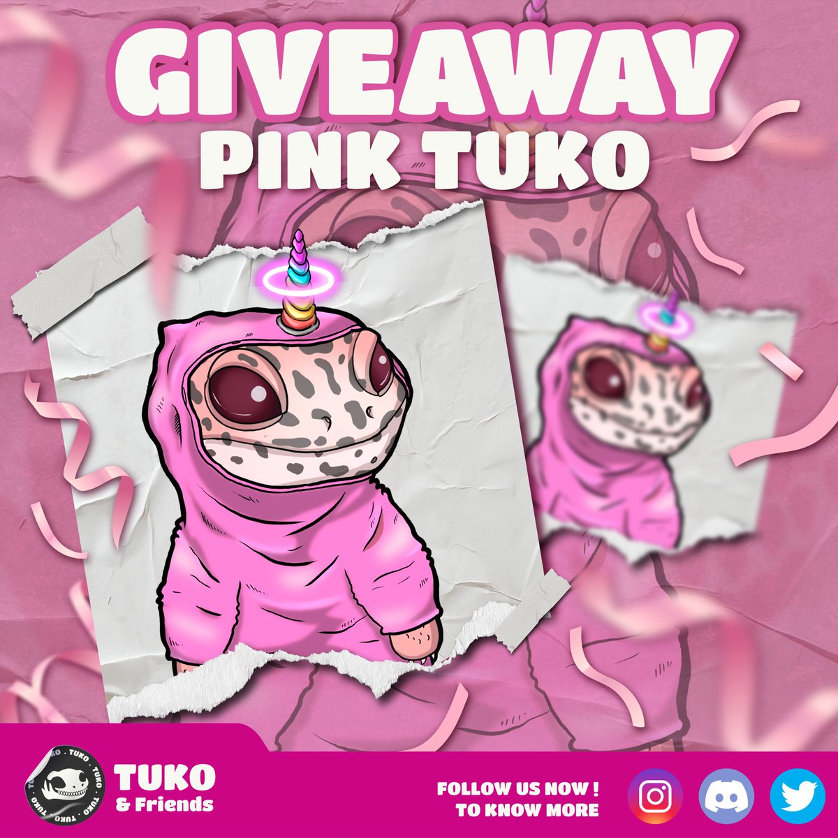 🥳 Happy April Fools day!🆘 
We are giving away the one and only tuko.🤡 

Be our whitelister and get a TUKO by referring 3 friends to join our discord ! 🔥
Join us now!
Discord: discord.gg/npFZ3NtXZC
Instagram: instagram.com/tukoandfriends

#NFTGiveaway #FREENFT #NFT #Ethereum