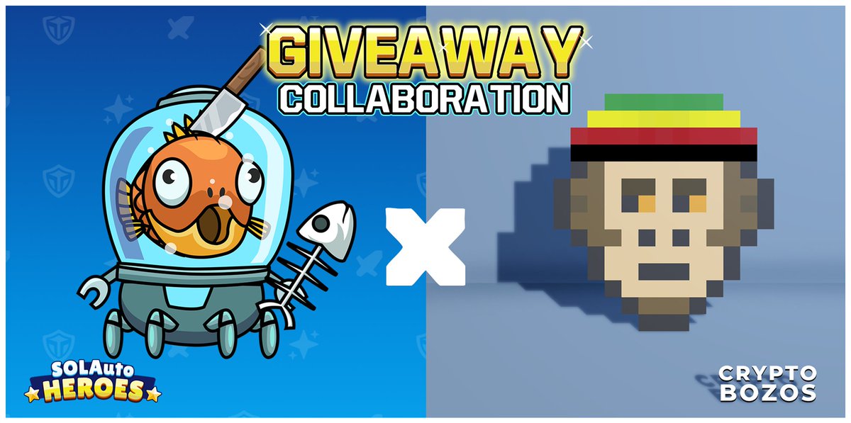 SOL AutoHeroes x Crypto Bozos 
Giveaway Collab

@CryptoBozos gave us 
3WL spots for the community 

How to join:
1️⃣Follow 
@CryptoBozos
 &amp; 
<a href="/SOLAutoHeroes/">SOL AutoHeroes</a>
 
2️⃣♥️ + RT + Tag 3 Friends
3️⃣Join our Discord

⏲️24h
#NFTGiveaway #Solana #NFT #Whitelist #giveaway