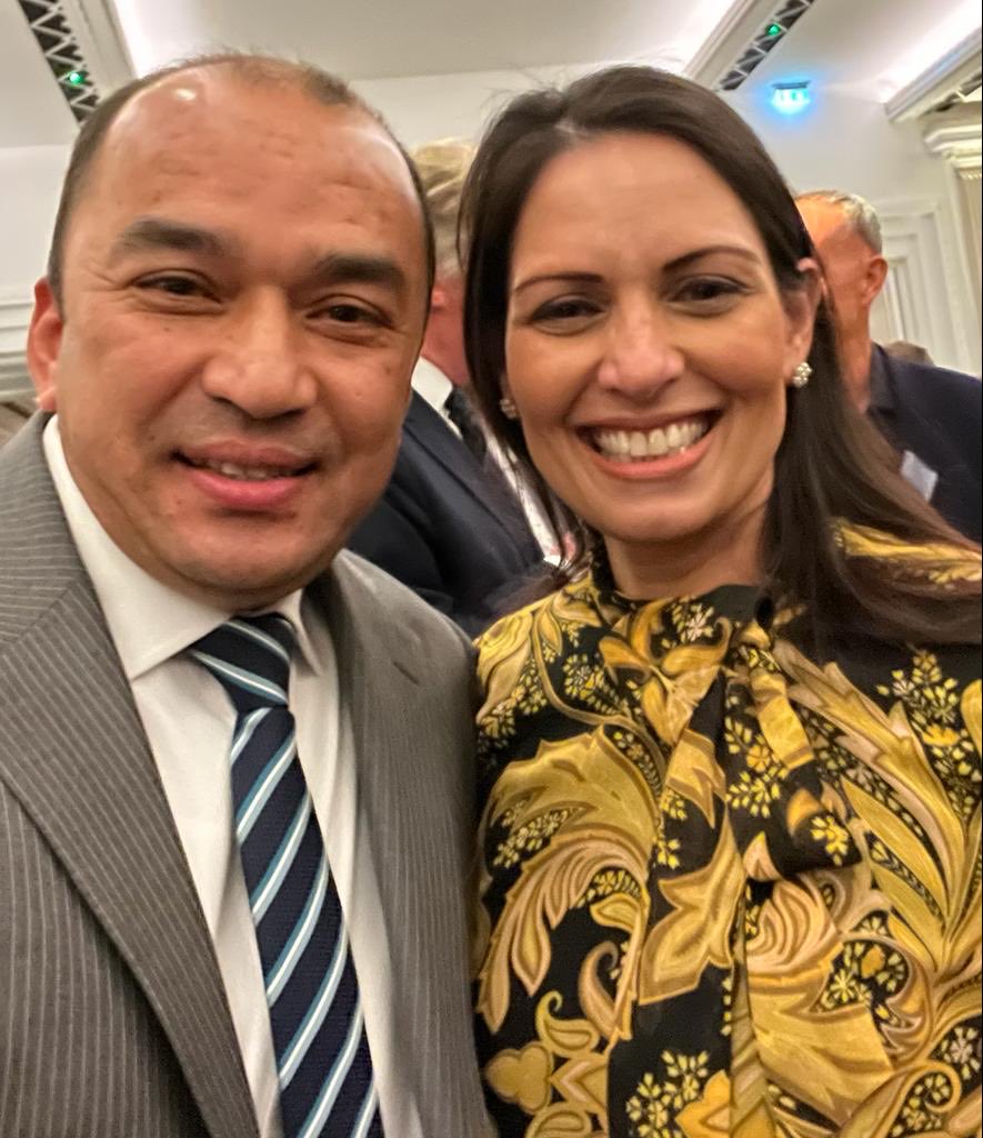 Rabindra_JLC's tweet photo. I was delighted to meet Rt Hon PM Boris Johnson, Home Secretary Priti Patel &amp; Health secretary Sajid Javed at a Private Reception at Claridges hotel Mayfair @PM_nepal_⁩ ⁦@NepalEmbassyUK⁩ ⁦@DahalTbd⁩
I’m Strengthening Nepal-U.K. relationships every possible way. https://t.co/2PXEap492B