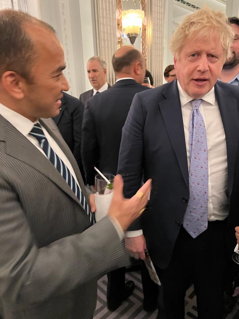 Rabindra_JLC's tweet photo. I was delighted to meet Rt Hon PM Boris Johnson, Home Secretary Priti Patel &amp; Health secretary Sajid Javed at a Private Reception at Claridges hotel Mayfair @PM_nepal_⁩ ⁦@NepalEmbassyUK⁩ ⁦@DahalTbd⁩
I’m Strengthening Nepal-U.K. relationships every possible way. https://t.co/2PXEap492B