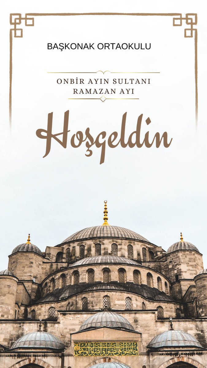 Hoş geldin Ramazan