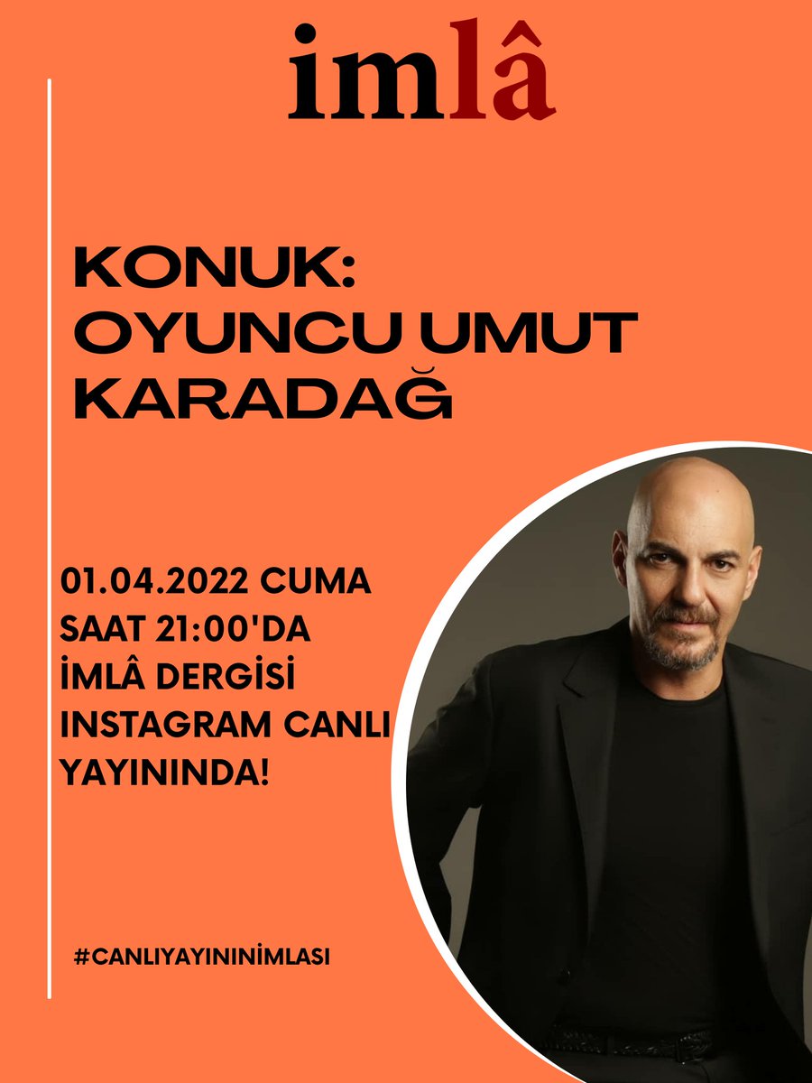 Bugün saat 21'de instagram adresimizde görüşmek ümidiyle. Bekleriz efendim.
<a href="/karadagumut/">Umut Karadağ</a> 
<a href="/sarikayascigdem/">Çiğdem Sarıkaya</a>