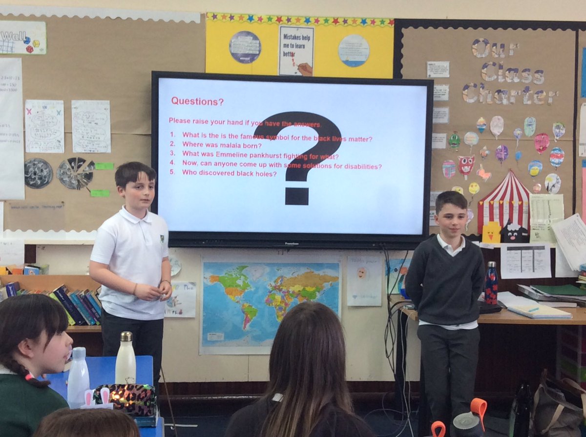 We presented our learning about discrimination and diversity in a format of our choice. As always, there were lots of creative and imaginative ideas! <a href="/SchoolBroomhill/">BroomhillSchool</a>
