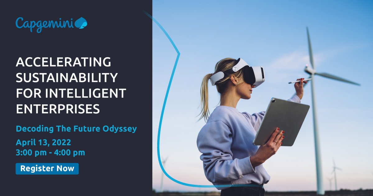 CapgeminiIndia's tweet photo. An insightful series by #CapgeminiSAPCoE on ‘#DecodingTheFuture Odyssey’ will explain how #SAP enables enterprises to shift from the traditional format towards an intelligent enterprise. The 1st episode will focus on #SustainableSupplyChains.
Register now: https://t.co/OeYt3Qaj33 https://t.co/Y8etTq1RDn