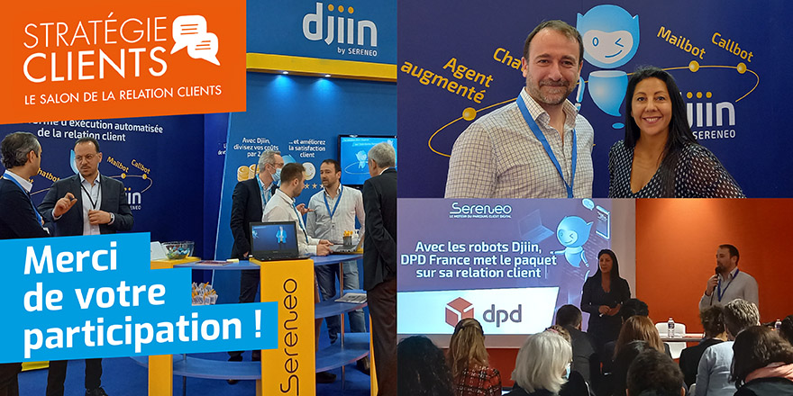 DjiinBySereneo's tweet photo. 🙏Un grand merci à tous nos clients, partenaires, prospects avec lesquels nous avons eu plaisir à échanger durant ce temps fort de la #relationclient !😀 https://t.co/DWMXKPxXrF