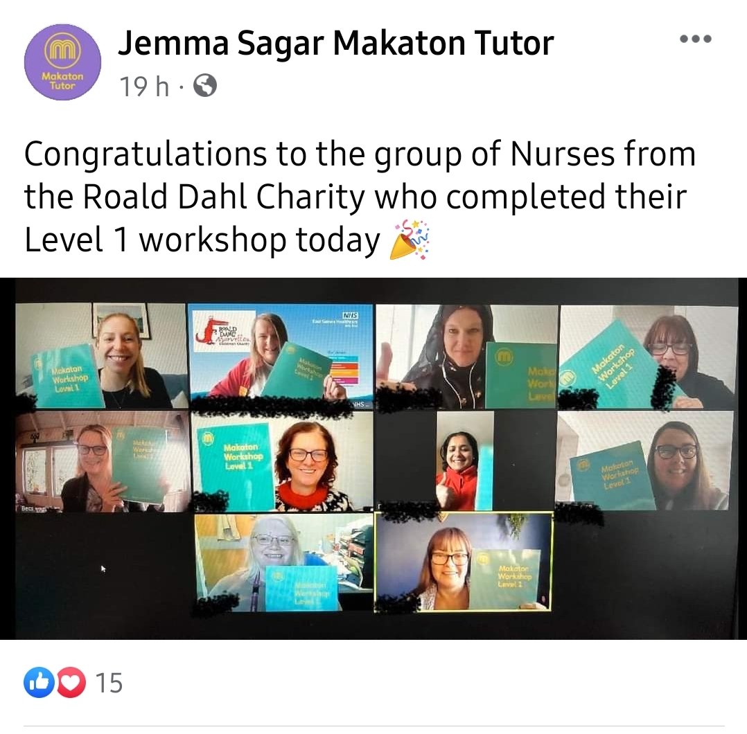 AngieGodden's tweet photo. Fab 2 days with the my fellow Roald Dahl Nurses and big thanks you to Jemma Sagar!! 🙂 #letsgetsigning @ESHT_RSGH @ESHTNHS @RoaldDahlFund https://t.co/fpWr3YBGLd