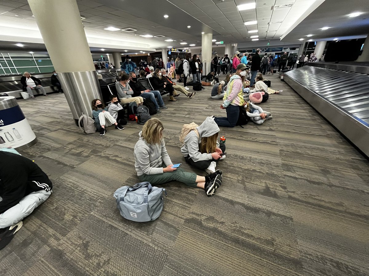 twistedstream's tweet photo. @SunCountryAir This is what it looks like when an airline doesn’t care about its customers. SY622 was delayed for two hours because they had to “change planes”… https://t.co/wZ31wA8QWn