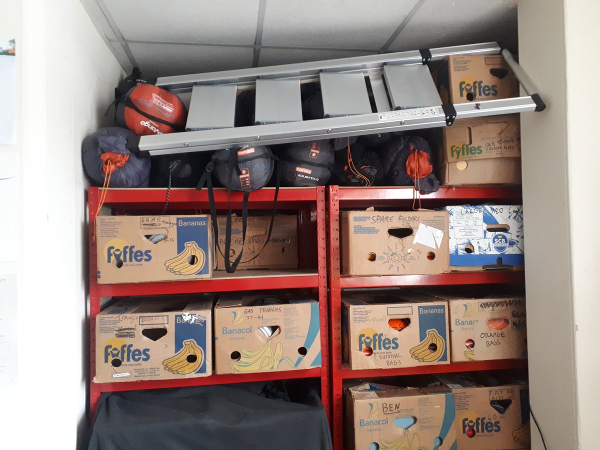 LupineAdventure's tweet image. After a health and safety audit of the office we at last have some steps to help us safely get sleeping bags and banana boxes off the top shelves of the racking in the store rooms.
#healthandsafety 
#dofe #DofEProblems
@MtnTraining @DofENorth @Team_BMC