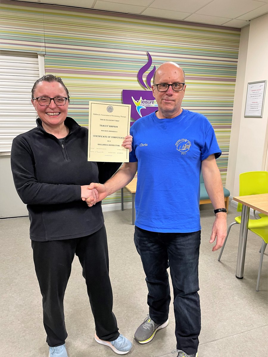 Congratulations to Tracey of <a href="/BarryBeaversDSC/">Barry Beavers DSC</a> on achieving her #Halliwick Instructor Certificate (HIC)!