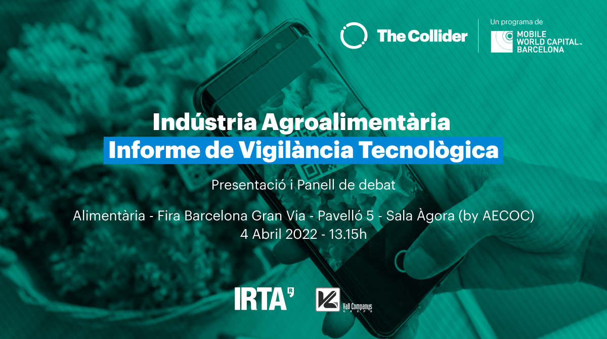 The Collider (@thecollider_mwc) on Twitter photo 📢 <a href="/AlimentariaBCN/">Alimentaria</a> arrives to #Barcelona and #TheCollider will be there to present the 👉 Agro-food Technology Watch Report with <a href="/osalap/">Oscar Sala</a>, Josep Usall, Joaquín Terés y <a href="/josemariasiota/">Josemaria Siota</a>.
🗓️ Monday 04
🕐 13:15h
AGORA by <a href="/AECOC_ES/">AECOC</a>
🔗 mwcb.in/3qTmB4J 📢 <a href="/AlimentariaBCN/">Alimentaria</a> arrives to #Barcelona and #TheCollider will be there to present the 👉 Agro-food Technology Watch Report with <a href="/osalap/">Oscar Sala</a>, Josep Usall, Joaquín Terés y <a href="/josemariasiota/">Josemaria Siota</a>.
🗓️ Monday 04
🕐 13:15h
AGORA by <a href="/AECOC_ES/">AECOC</a>
🔗 mwcb.in/3qTmB4J
