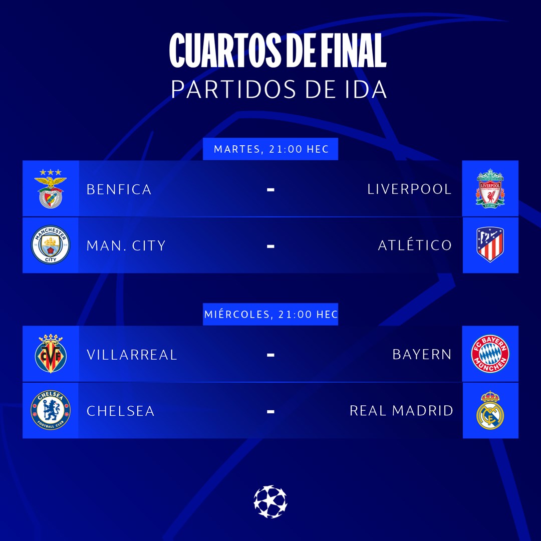 Partido de champions de esta semana