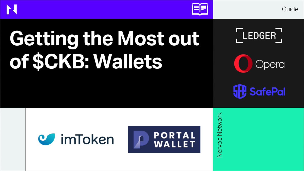 NervosNetwork's tweet photo. #Nervos is proud of the wallet integrations that enable our community to store and use $CKB safely.🔥

Check out 5 popular #wallet choices amongst the #NervosCommunity - @Ledger, @opera, @safepal, @imTokenOfficial and #Portal Wallet.

Read it here👉https://t.co/BE0w88Gwj6 https://t.co/s6N0KgpaPH
