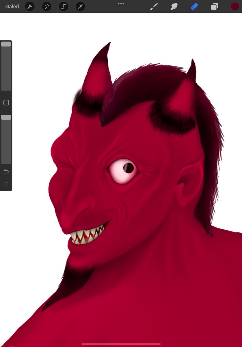 Heyoo freeeeenz GMGM🌅 this is a  
small part of my new work❤️‍🔥 i believe you all know this guy from somewhere👹