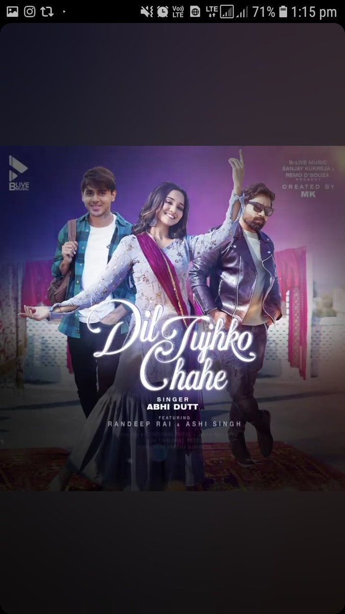 ABestjodi's tweet photo. @asjadnazir Its Melodious The Masterpiece Song #diltujhkochahe  featuring #AshiSingh and #RandeepRai this song is Perfect Cute Love stroy ,Music, Lyrics, Casting, Singing anc Filming it gives 90s vibes in all everyone loved it and its trending in India  #AshDeepMV https://t.co/P2Isz2RQJk