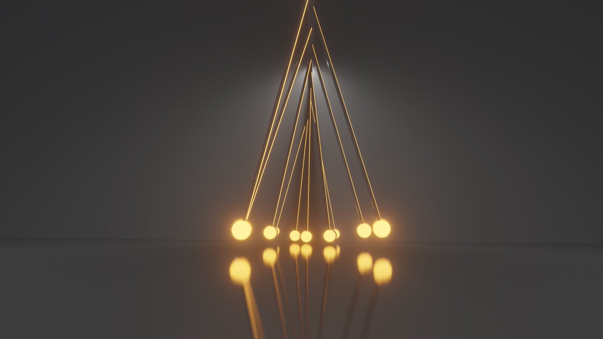 _Area_minecraft's tweet photo. blenderでPendulum作ってみた https://t.co/xqWUPr1YyU