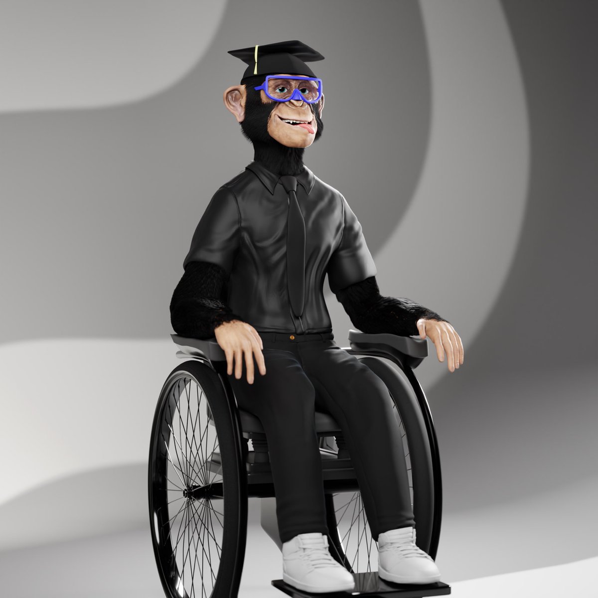 DisabledApes's tweet photo. 🎓 Here’s Our Graduation Student! 

What’s Your Guys Thoughts? 

#DisabledApes #NFT #NFTs #NFTdrops https://t.co/C9JMlA3Td5