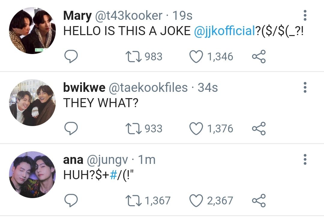 amorekuk's tweet photo. #taekookau 

happy april fool's day 🤪 https://t.co/AcTnV6sKtA