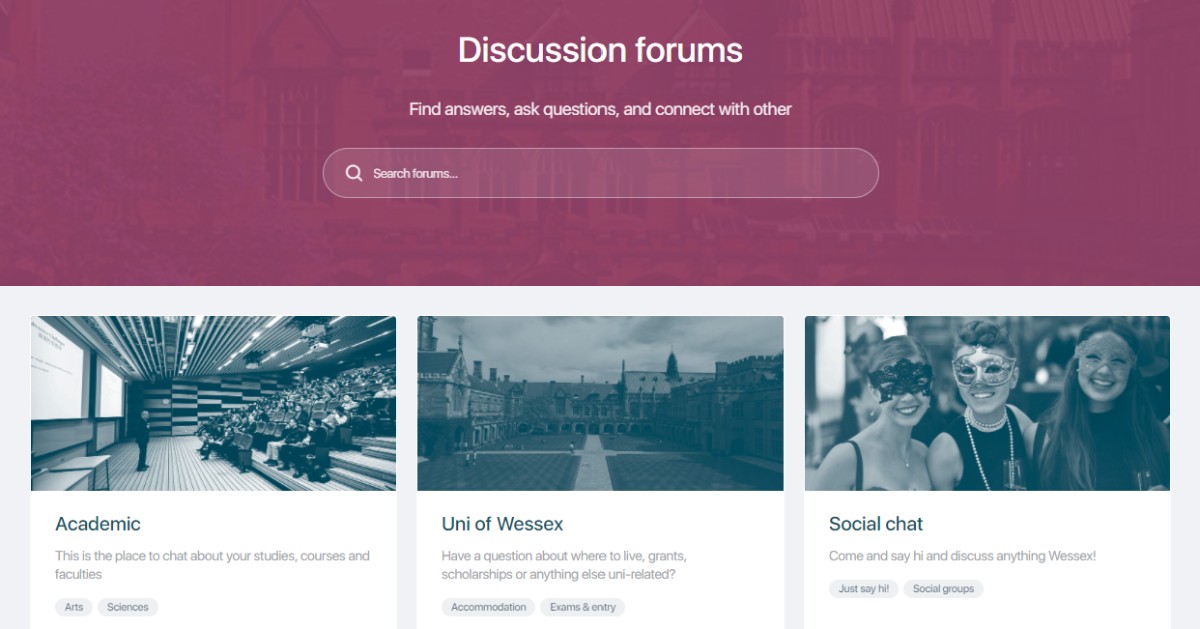 UnionSpaces's tweet image. See how Union Spaces builds engaged communities to bolster current student recruitment activities in our platform demo next Thursday at 3pm. 

Emma and Dan will take you through functionality and answer your questions. 
Register now - ow.ly/X9m950Ix3hk

#Communities #events