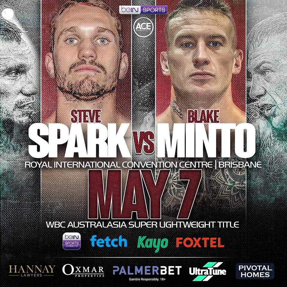 NunanBoyPromo's tweet photo. SPARK VS MINTO π₯π₯π¦πΊπΊ
The Viking Steve Spark vs Blake Minto on May 7 at the Royal ICC in Brisbane.
π₯GA Tickets On Sale via Eventbrite
#SparkMinto #AceBoxing #BeinSports
#SteveSparks #BlakeMinto
@beINSPORTS_AUS @AnbfAustralia @Foxtel @kayosports @AustraliaBoxing https://t.co/fsPhJIsXpC