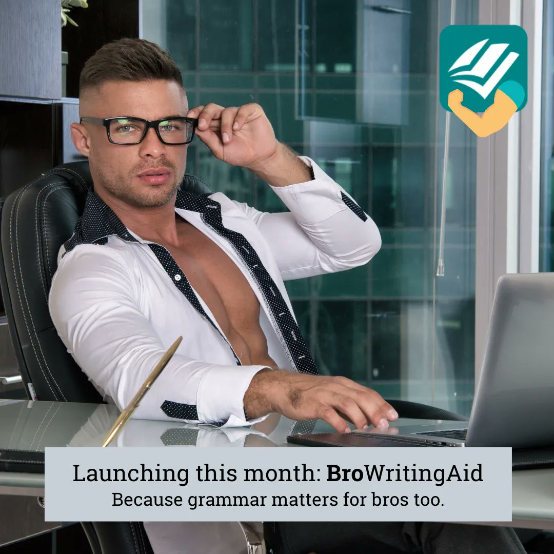 We are so excited to present our NEW product: BroWritingAid! 💪
Texting your bro to make sure he hasn't skipped leg day? 
We've got the product for you!

Check it out and get your tickets to the bro show. 👉bit.ly/3JWOGPT
#writer #amwriting #WritingCommunity