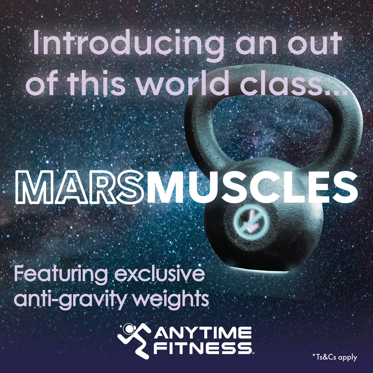 ATFExeter's tweet image. With an influx of the world’s rich and famous heading into space, we are giving you the chance to walk in their moon boots by launching a new anti-gravity fitness class.

The Mars Muscles class is your chance to feel the weightlessness of space, giving... anytimefitness.co.uk/marsmuscles