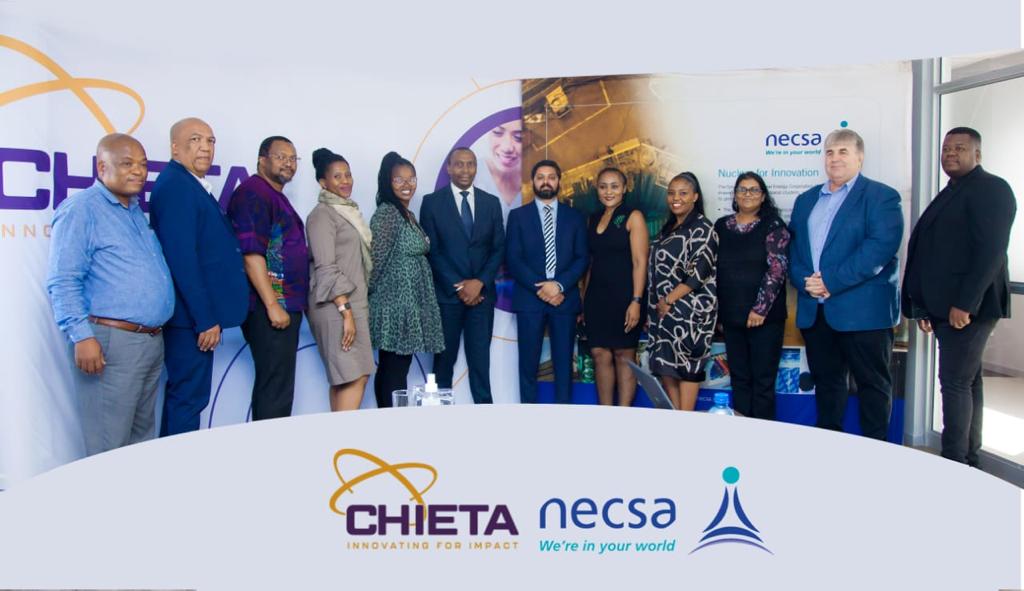 CHIETA_SETA's tweet photo. Yesterday CHIETA and the South African Nuclear Energy Corporation (NECSA) signed a new collaborative agreement.
Included in this new agreement are collaborative projects to support SMMEs in the growing Fluorochemical Industry.
#CHIETAAtWork #Partnerships #Collaboration https://t.co/Jnv3mcKyE9