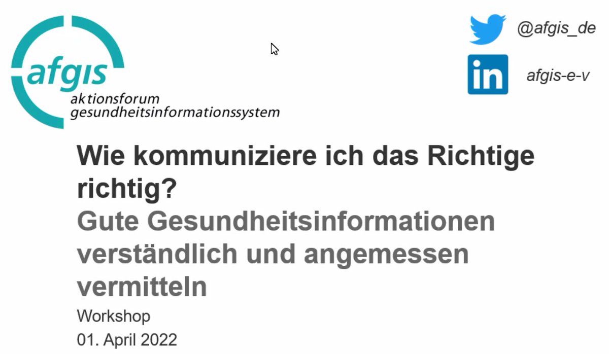 medinfode's tweet photo. . @afgis_de-#Workshop "Wie kommuniziere ich das Richtige richtig?" hat mit großem Andrang und über 100 Teilnehmern begonnen. Erster Vortrag von @ClaudiaLampert: Kommunikation in Krisen. https://t.co/kEHWz9CeGS