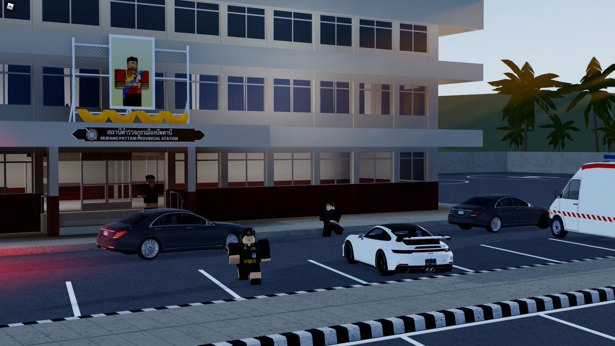 RBLX_RTP's tweet photo. "The Trustworthy Shelter"
Crime Suppression Division, along with Special Branch Bureau and Army Military Police had provided security and protection to the Royal Thai Government in Pattani, unexpected situation was occurred but the protection team has controlled the situation. https://t.co/seHpi1JCPs