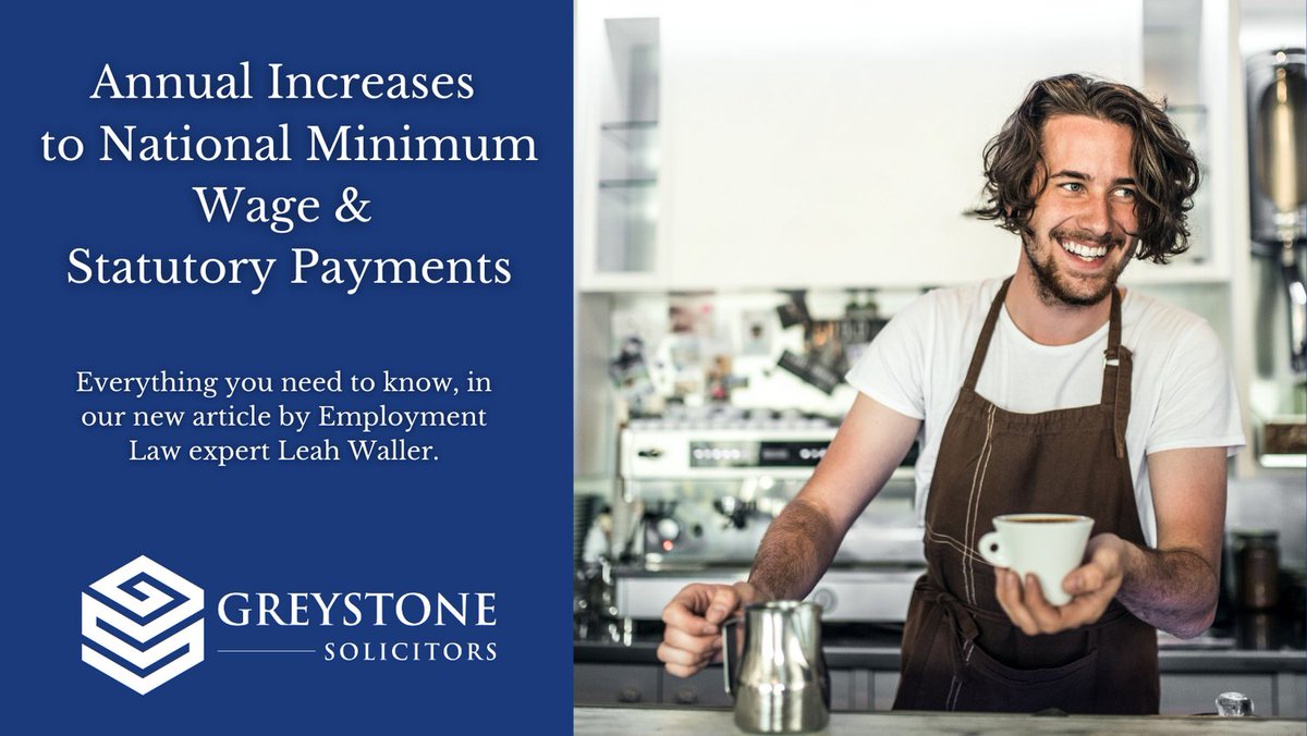 GreystoneSols's tweet photo. Senior Employment Consultant Solicitor @legally_leah delivers you crucial updates to #NationalMinimumWage &amp; #StatutoryPay this week,  so make sure you’re in the know and click this link to learn more ➡️ https://t.co/QnISt45G1s #minimumwage #livingwage #employmentlaw #solicitor https://t.co/i2FZbxI8N3