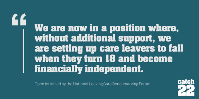 We've written an open letter signed by 7 leaving care organisations - about the impact the cost of living rises will have on care leavers &amp; calling for action to be taken.  Read the full letter here &amp; Plz share. bit.ly/3IWCnBZ    <a href="/Catch22/">Catch22</a> <a href="/A4CinCare/">The Alliance for Children in Care & Care Leavers</a> <a href="/ypbmf/">ypbmf@catch-22.org.uk</a>