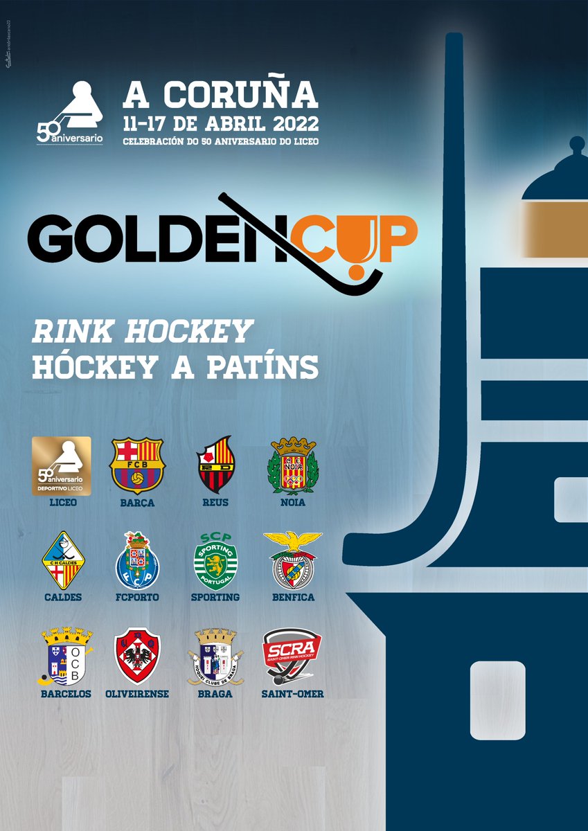 ¡Empieza la cuenta atrás! Restan tan solo diez días para que comience la <a href="/GCUP_hockey/">GOLDEN CUP</a>, con A Coruña como sede.

¿Vas a perderte el mayor evento mundial de hockey sobre patines?

Toda la información y links de venta: hockeyclubliceo.com/disponibles-la…

#gcup2022