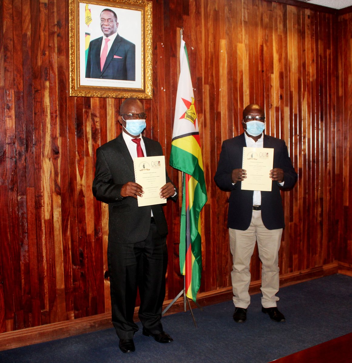 CALR_'s tweet photo. @CALR_ signed a Memorandum of Understanding (MOU) with the National Prosecuting Authority of Zimbabwe yesterday, 31-03-2022. The MOU will strengthen efforts regarding the application of applied legal research to pressing components hindering the effective delivery of justice. https://t.co/iAW4rp8OBX